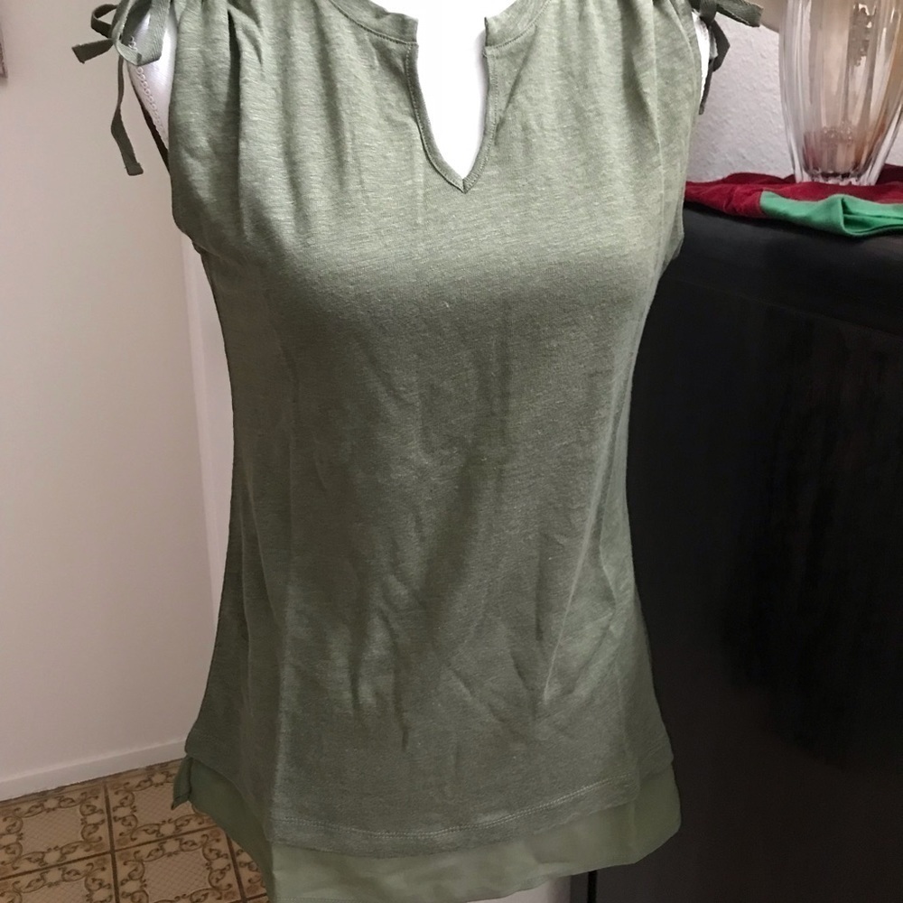 Sanctuary Nora Tiered Hem Top “Cadet” XXS. B26 - Picture 2 of 6